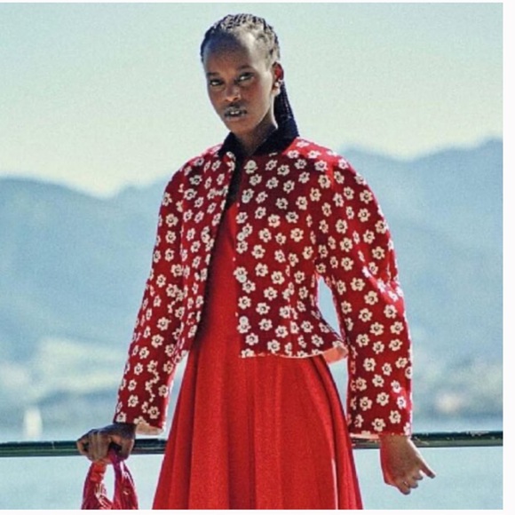 New Tory Burch Flower Stencil Bouclé Jacket - Picture 5 of 15